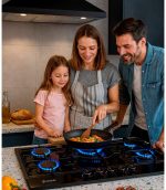 Варочная поверхность HAUSLER HLS-75BK-BLSS-W черный